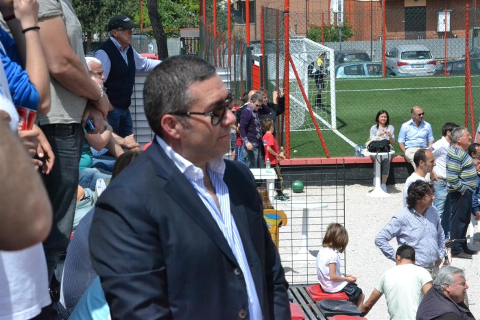 Il presidente dell'Atletico Morena, Fabrizi